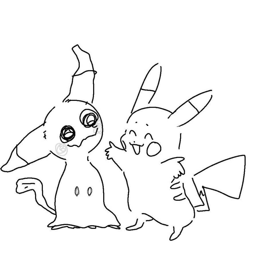Mimikyu 4 Coloring Page Free Printable Coloring Pages For Kids