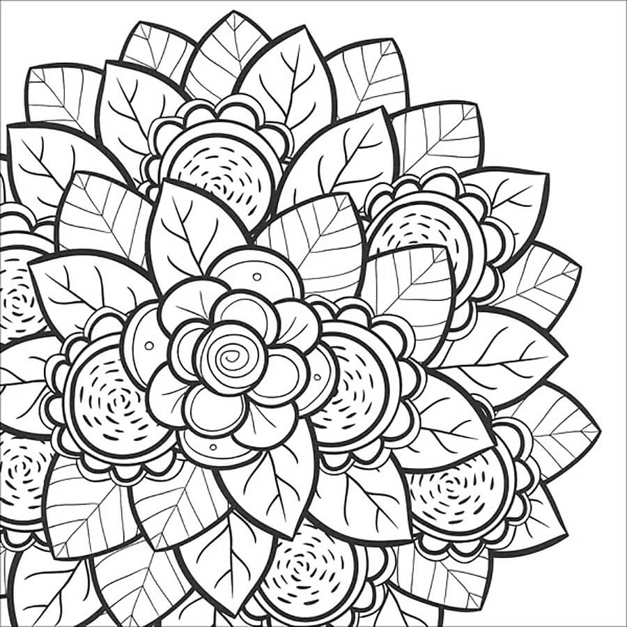 Mindfulness with Lotus Coloring Page - Free Printable Coloring Pages for .....