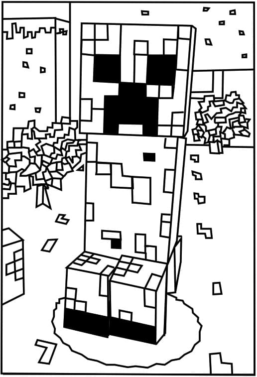minecraft creeper coloring pages free printable coloring pages for kids