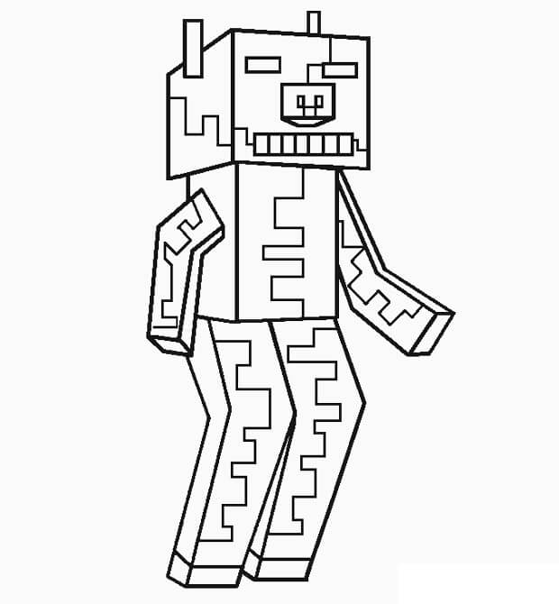 minecraft-piglin-coloring-pages