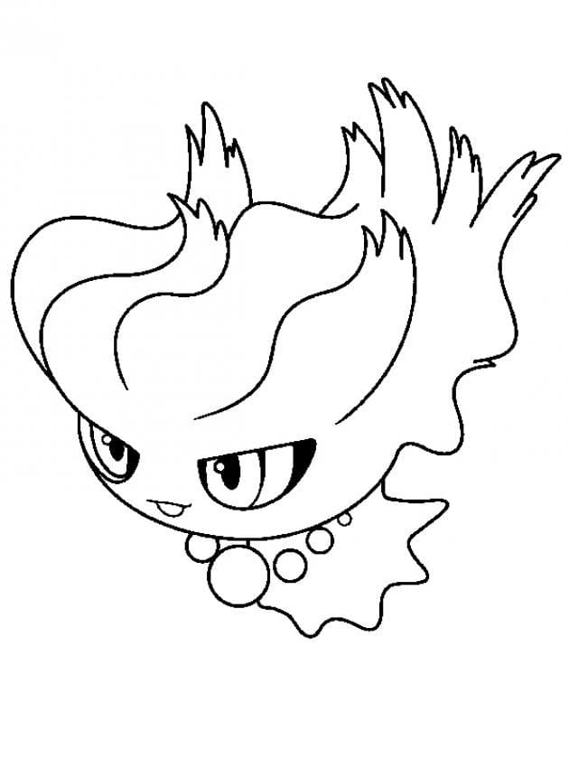 misdreavus coloring page online pokemon