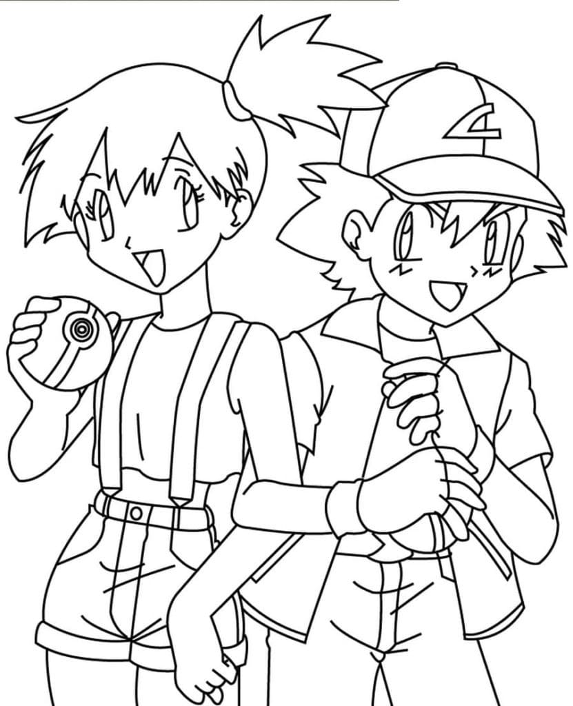 Ash Ketchum Printable Coloring Page Free Printable Coloring Pages For