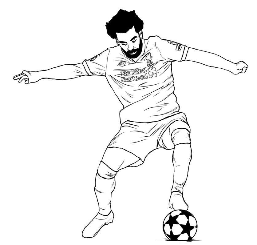 Mohamed Salah Coloring Pages - Free Printable Coloring Pages for Kids
