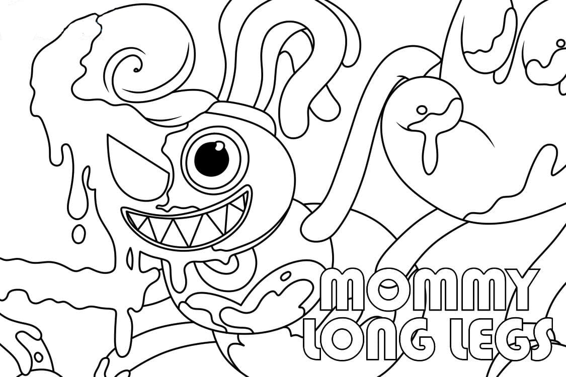 Mommy Long Legs 4 Coloring Page - Free Printable Coloring Pages for Kids