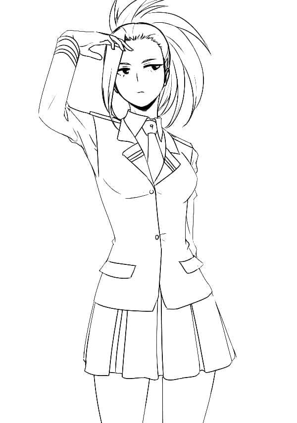 Awesome Uraraka Coloring Page - Free Printable Coloring Pages for Kids
