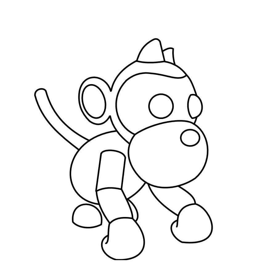 Monkey Adopt Me Coloring Page Free Printable Coloring Pages For Kids - roblox adopt me dragon coloring pages