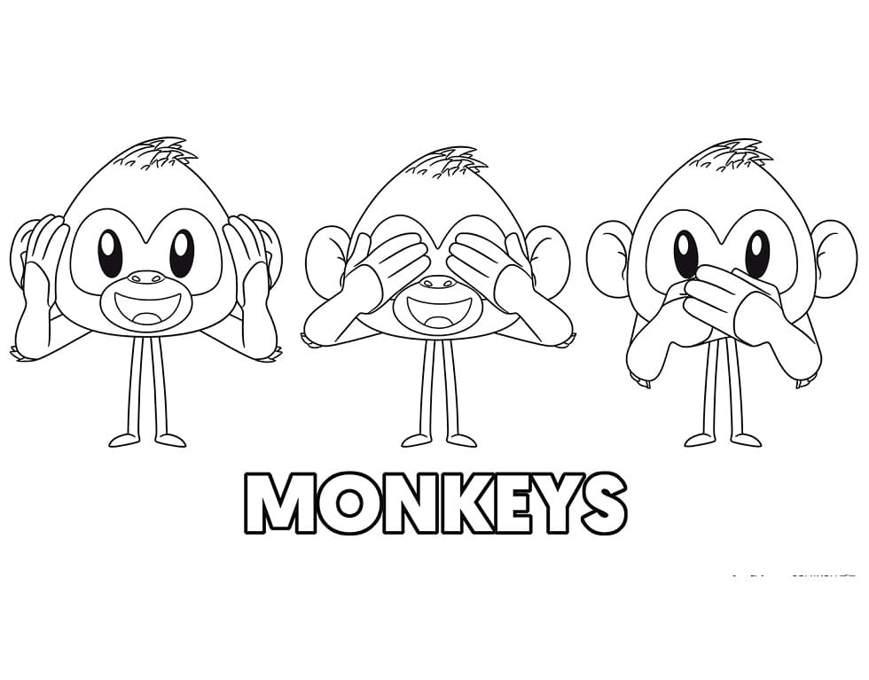 Monkeys from The Emoji Movie