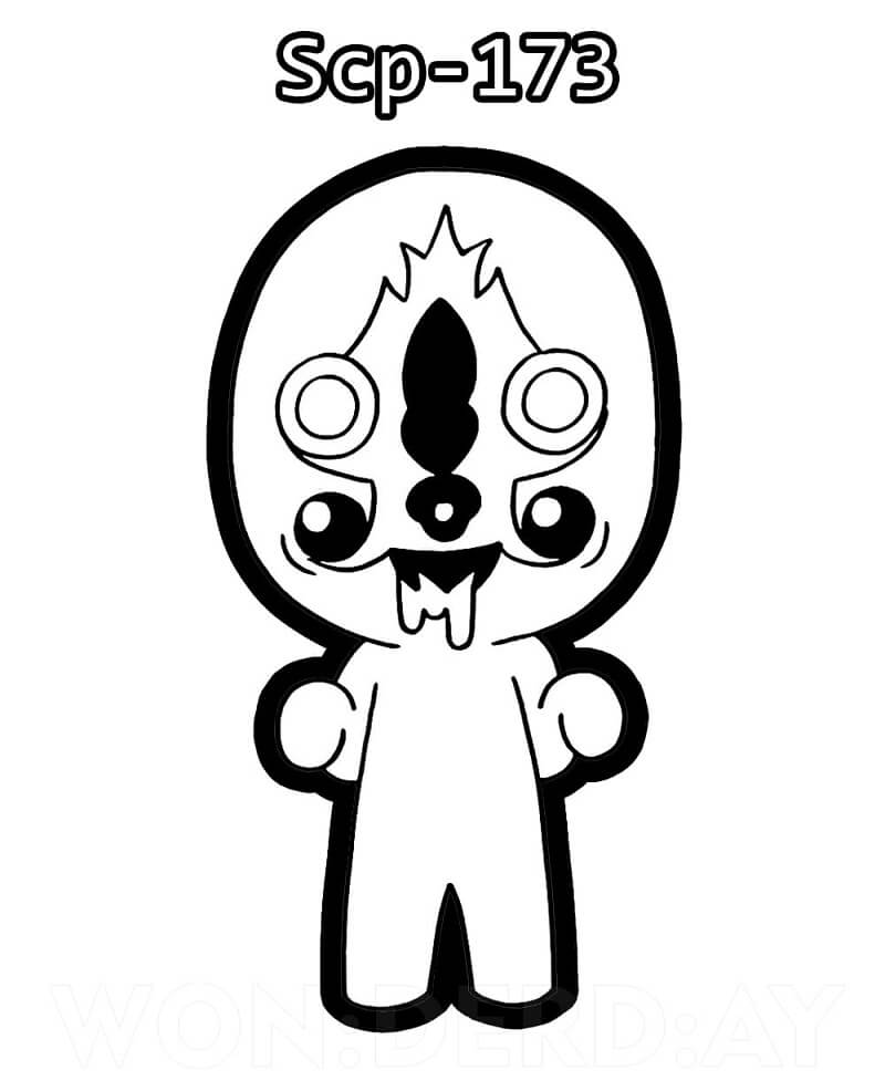 SCP 096 Coloring Page