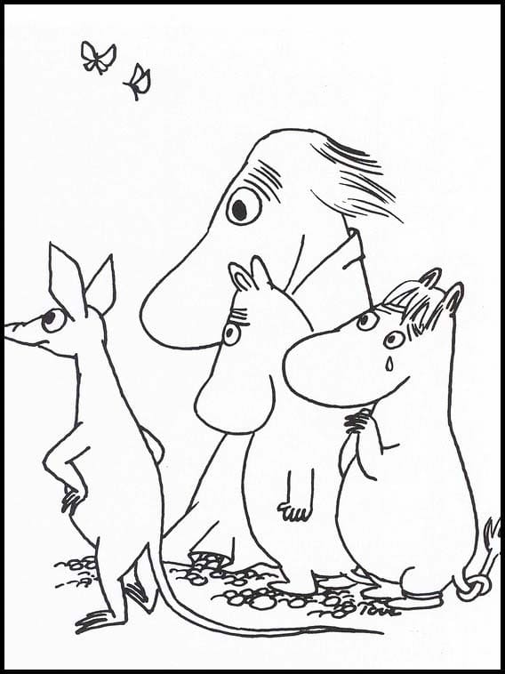 Moominpappa from Moomin Coloring Page - Free Printable Coloring Pages
