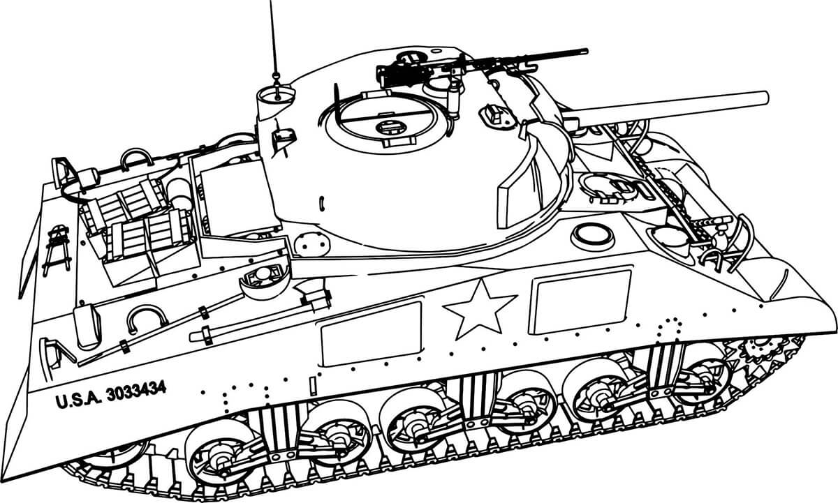 tank coloring pages