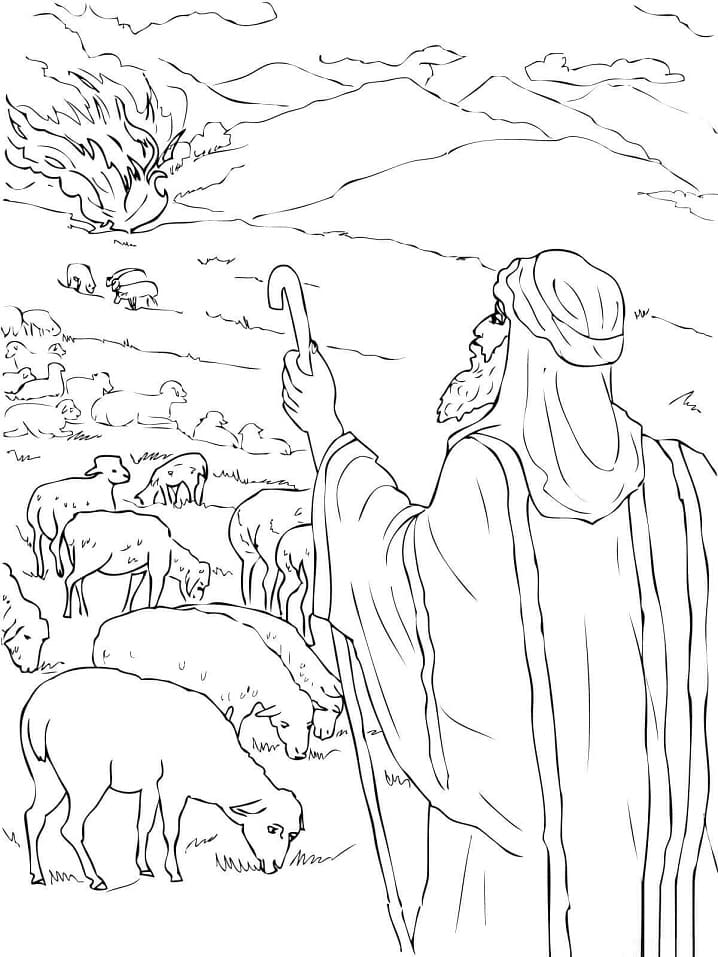Moses Sees the Burning Bush