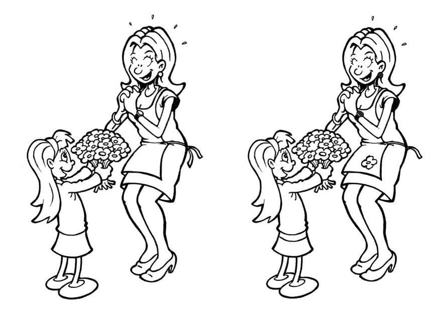 Find Five Differences Coloring Page Free Printable Coloring Pages For