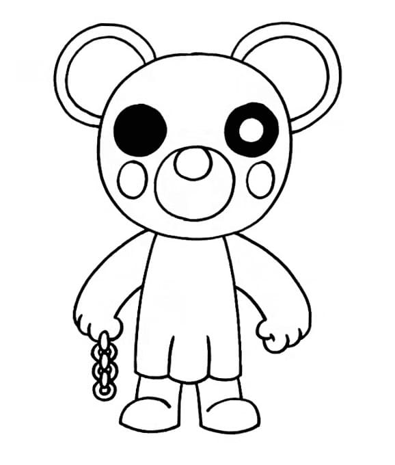 Zizzy Piggy Coloring Page - Free Printable Coloring Pages for Kids