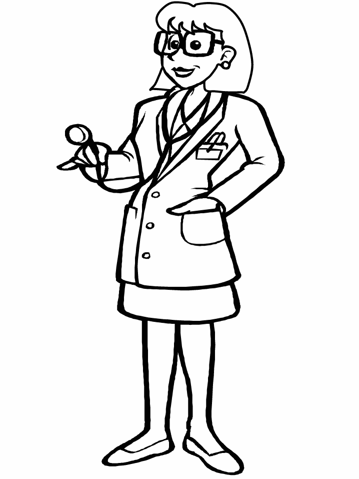 barbie doctor coloring pages