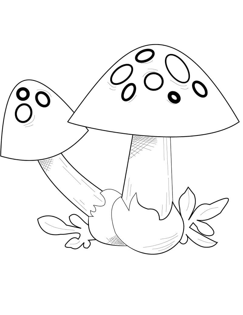 Mushroom 1 Coloring Page Free Printable Coloring Pages for Kids