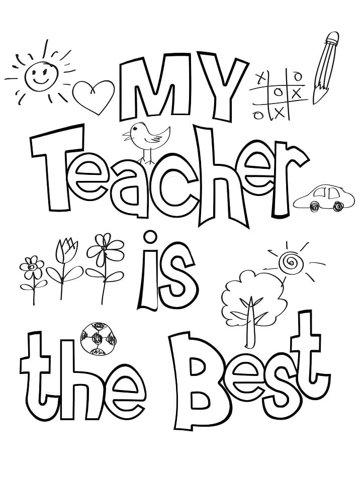 Teacher Appreciation Week Coloring Pages Free Printable Coloring 