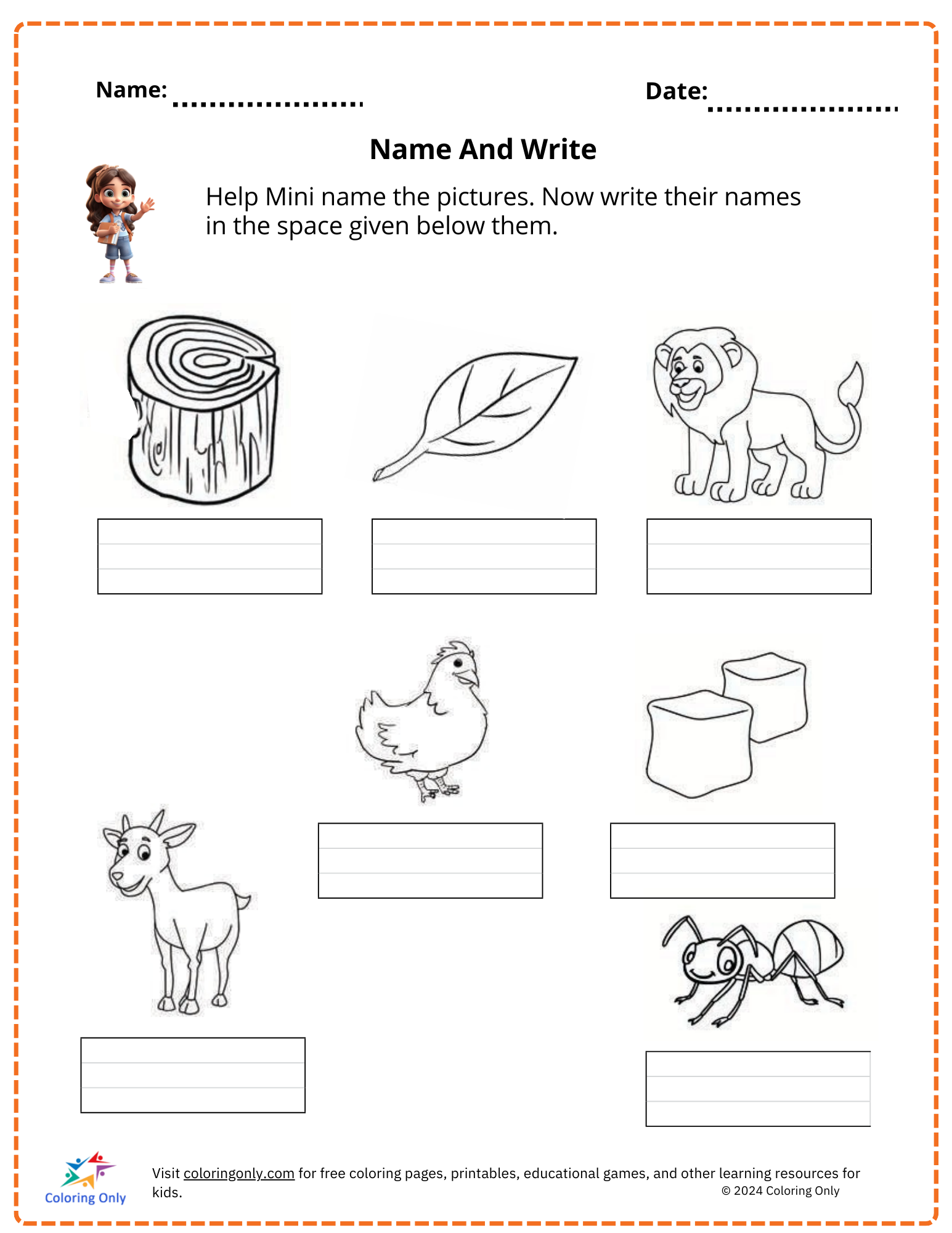 AMERICAN FLAG Free Printable Worksheet