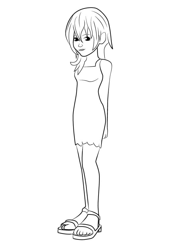 Namine From Kingdom Hearts Coloring Page Free Printable Coloring Pages For Kids