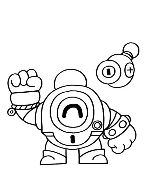 Brawl Stars Colt coloring page  Free Printable Coloring Pages