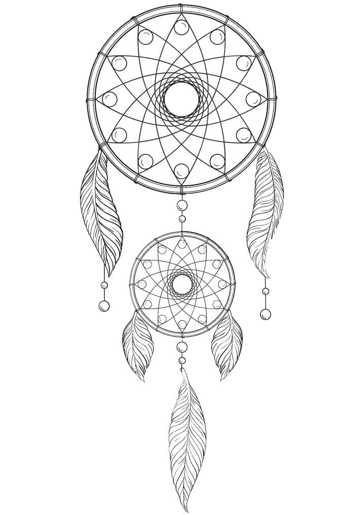 Download Native American Dreamcatcher 2 Coloring Page Free Printable Coloring Pages For Kids