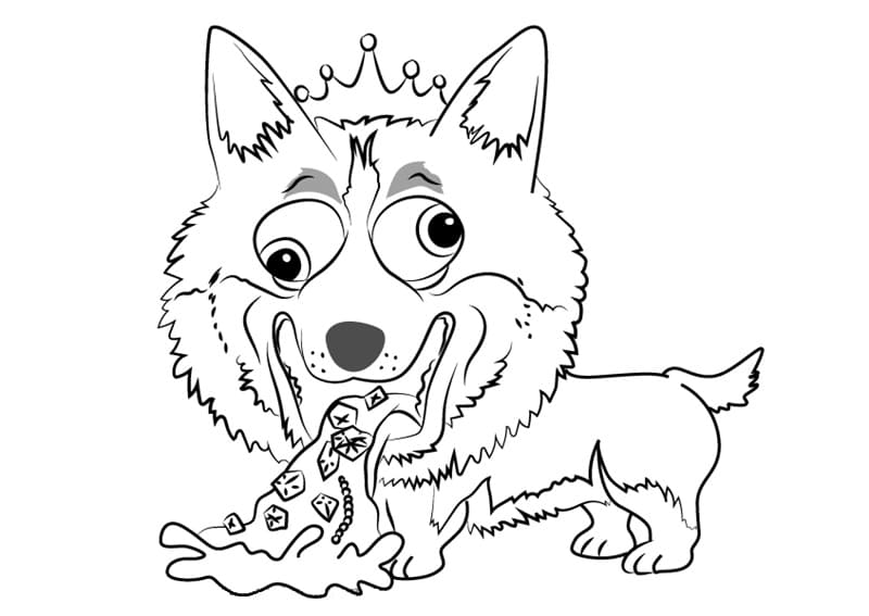 Dopey Doberman Ugglys Pet Shop Coloring Page - Free Printable Coloring