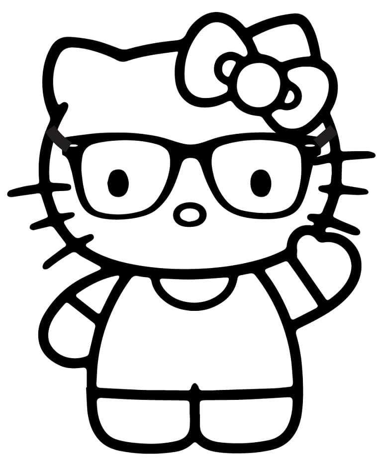 Nerd Hello Kitty