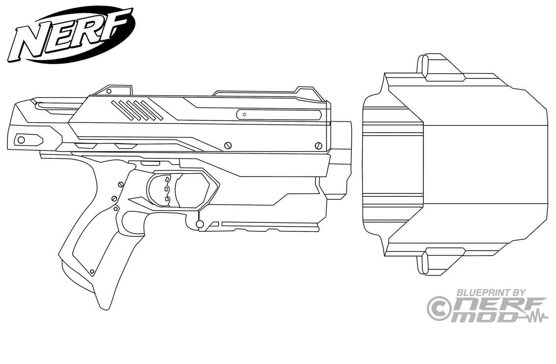 Nerf Gun Coloring Pages Free Printable Coloring Pages For Kids