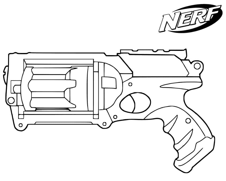 Nerf Gun Coloring Page Free Printable Coloring Pages for Kids