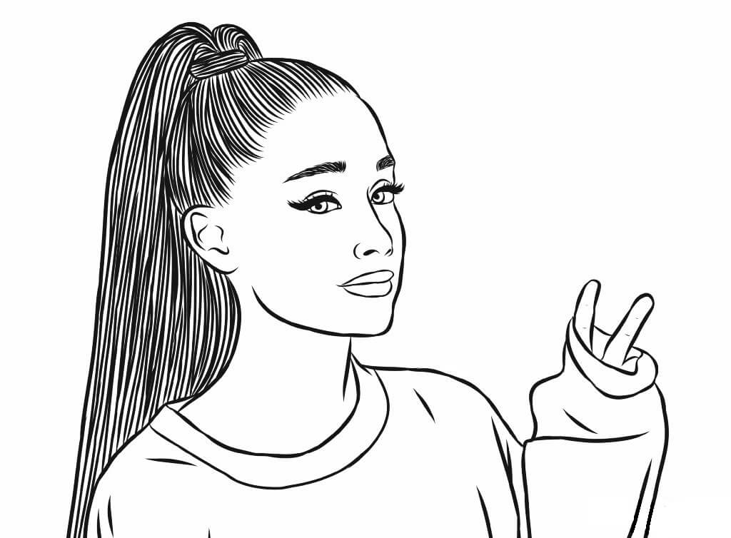 Ariana Grande Coloring Pages - Free Printable Coloring Pages for Kids