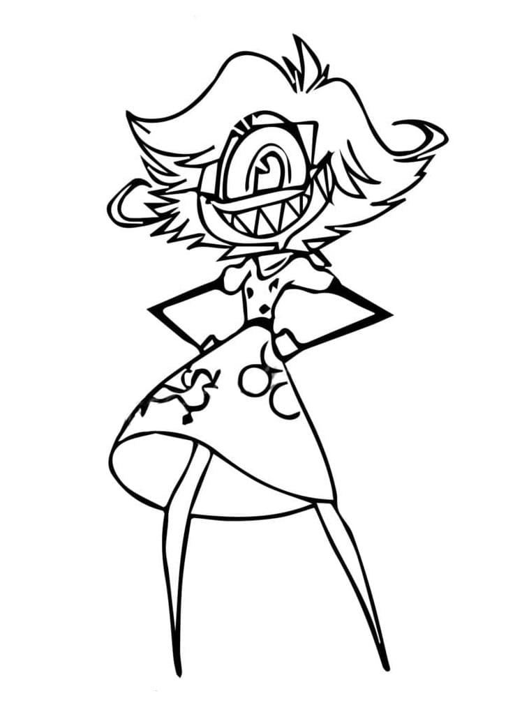 Hazbin Hotel Characters Coloring Page Free Printable Coloring Pages Porn Sex Picture