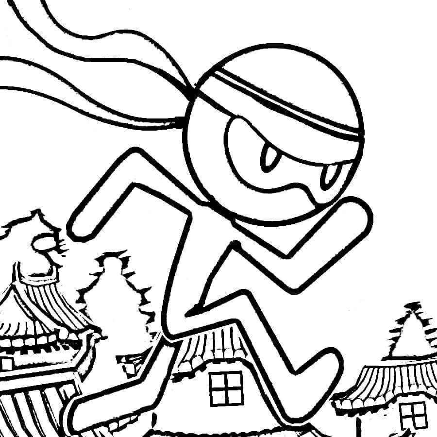 Stickman Coloring Pages Printable