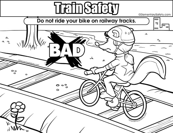 No Biking Railway Tracks