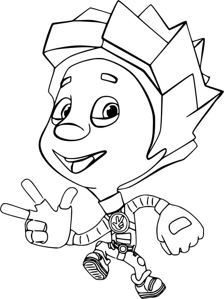 Nolik from The Fixies 2 Coloring Page - Free Printable Coloring Pages