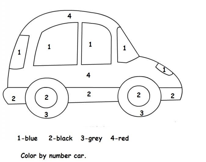 Normal Car Color by Number