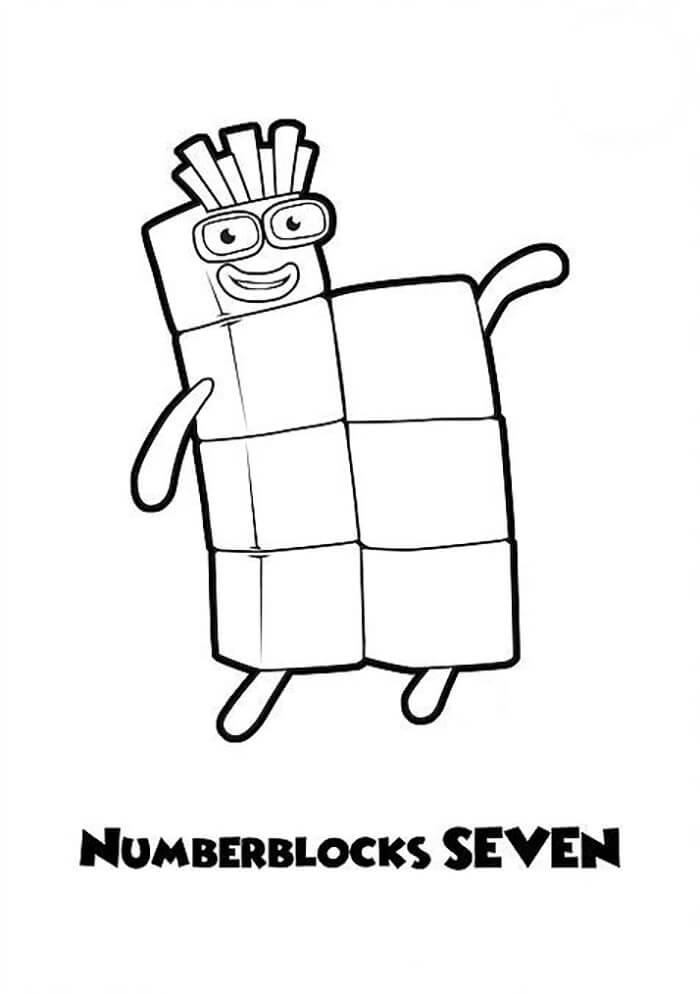 numberblocks 7 coloring page free printable coloring pages for kids