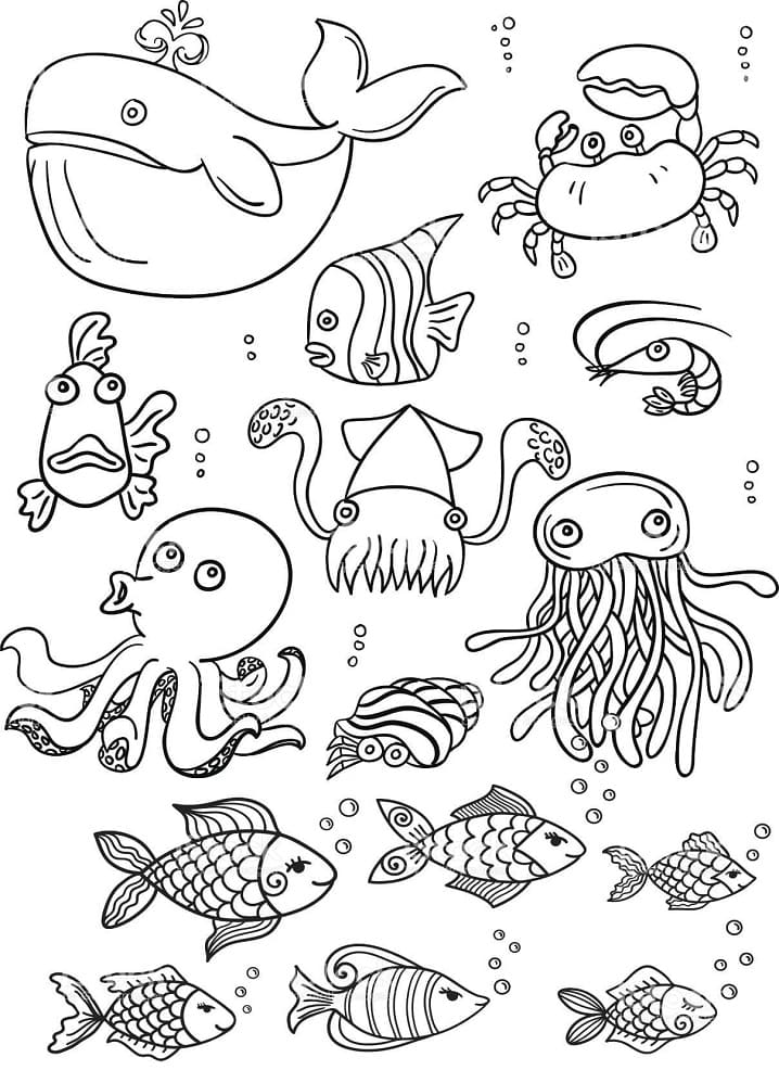 Ocean Coloring Pages - Free Printable Coloring Pages for Kids