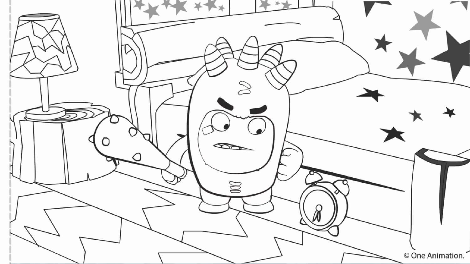 Pogo and Fuse Oddbods Coloring Page - Free Printable Coloring Pages for