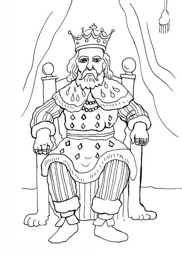 King Coloring Pages Crown Josiah Royal Colouring Young Head His Draw ...