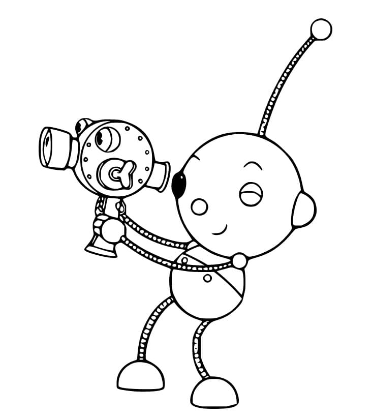 Percy Polie and Polina Polie Coloring Page - Free Printable Coloring