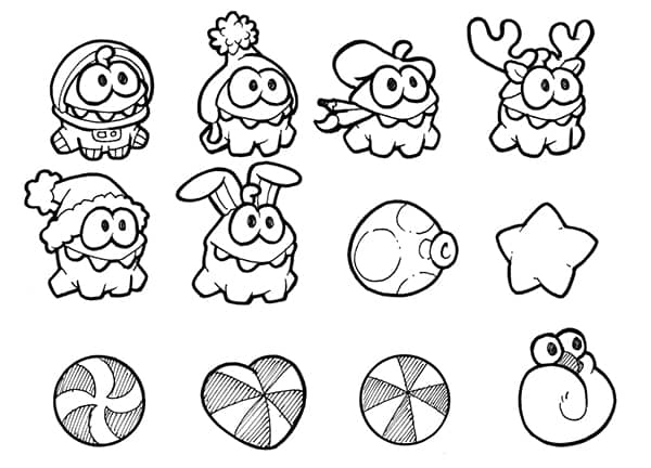 Om Nom 10 Coloring Page - Free Printable Coloring Pages for Kids