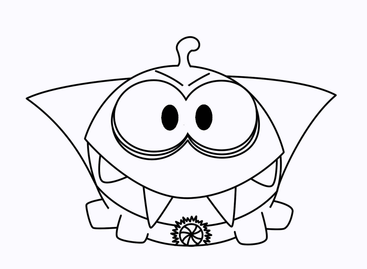 Om Nom 10 Coloring Page - Free Printable Coloring Pages for Kids