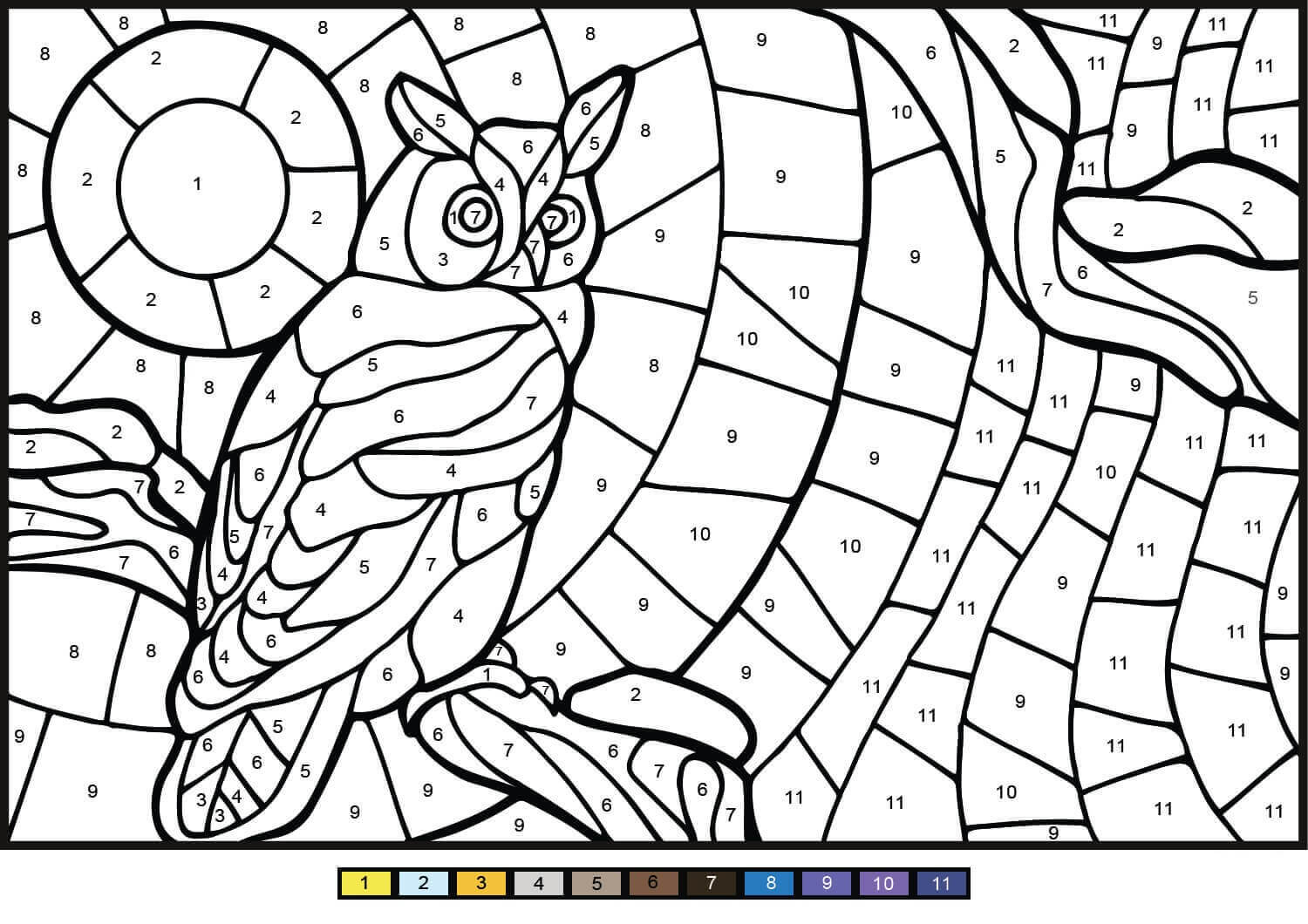 Color by Number   Free Printable Coloring Pages for Kids