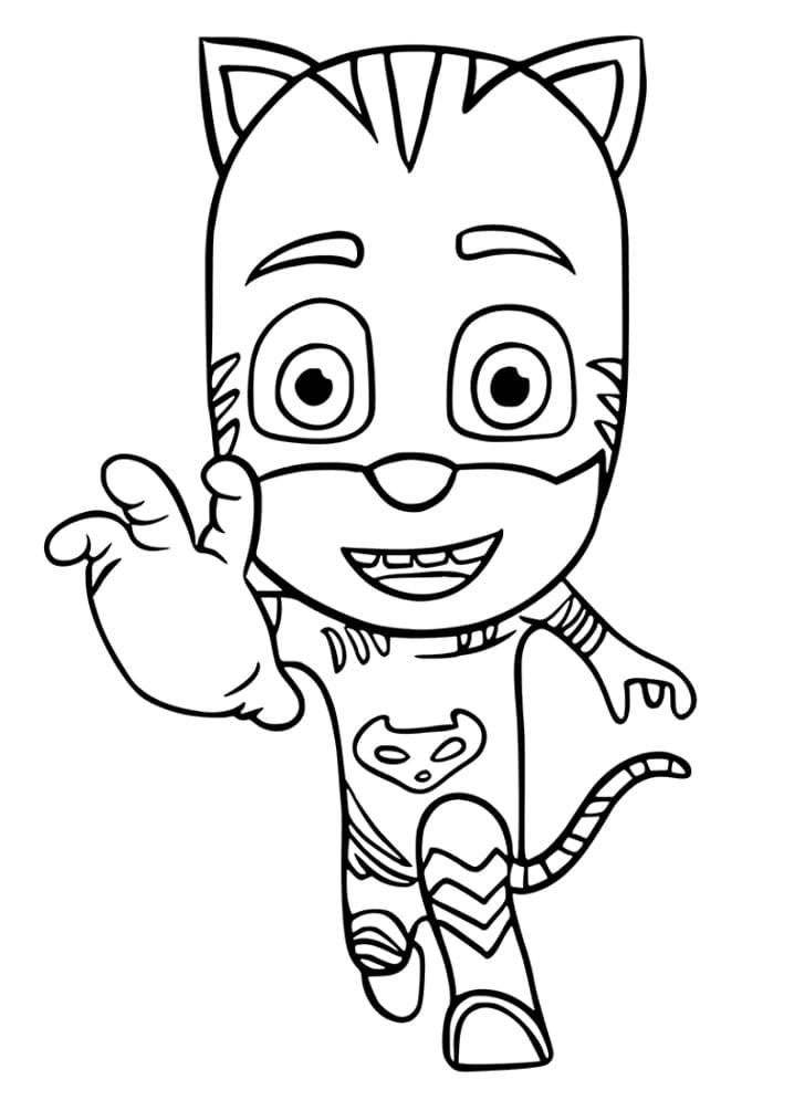 PJ Masks Catboy Coloring Page - Free Printable Coloring Pages for Kids