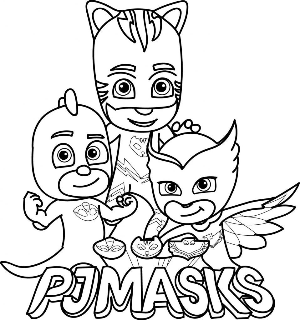 PJ Masks Coloring - Free Printable Pages for Kids