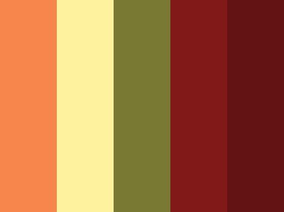 A color palette inspired by Africa on ColourLovers
