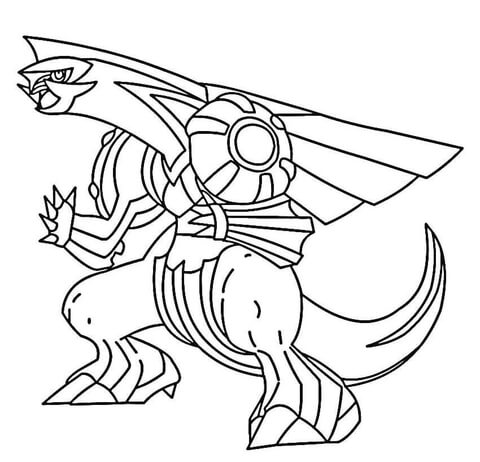 solgaleo legendary pokemon coloring page free printable coloring pages for kids