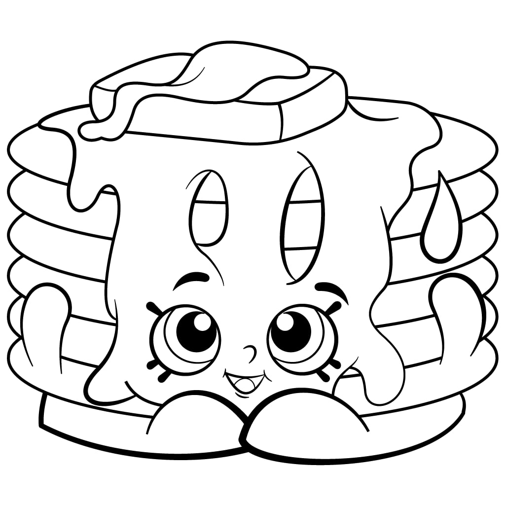 Pamela Pancake Shopkins Coloring Page - Free Printable Coloring Pages