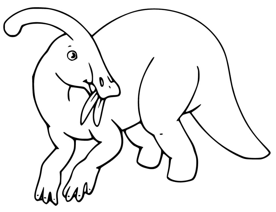Parasaurolophus Eating Leaves