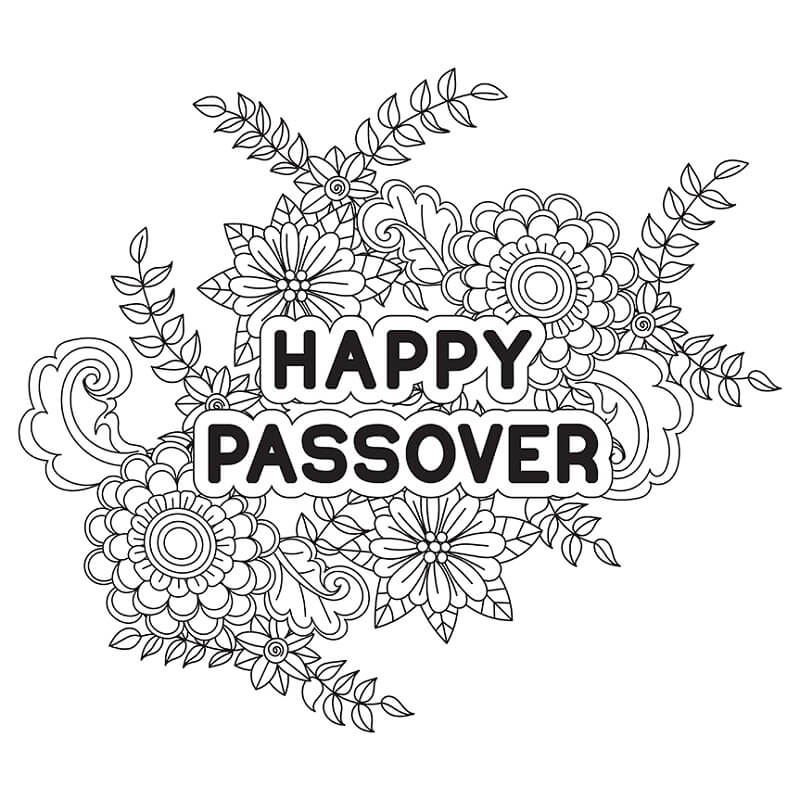 Passover Coloring Pages Seder Plate Pesach Color Printable Kids Print ...