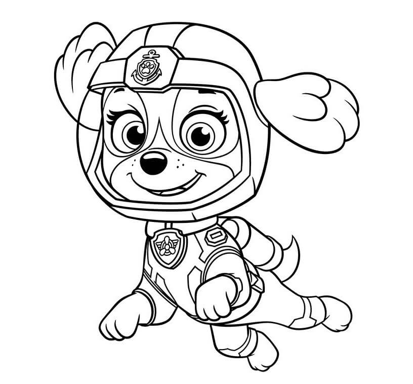 Paw Patrol Skye 1 Coloring Page - Free Printable Coloring Pages for Kids